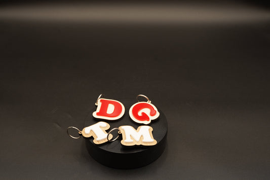 Wooden Letter Keyring
