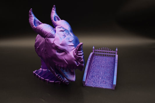 3D Printed Dragon Head Dice Tower