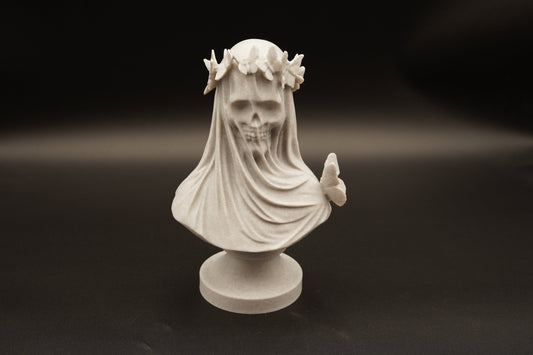 3D Printed Veiled Skull Bust