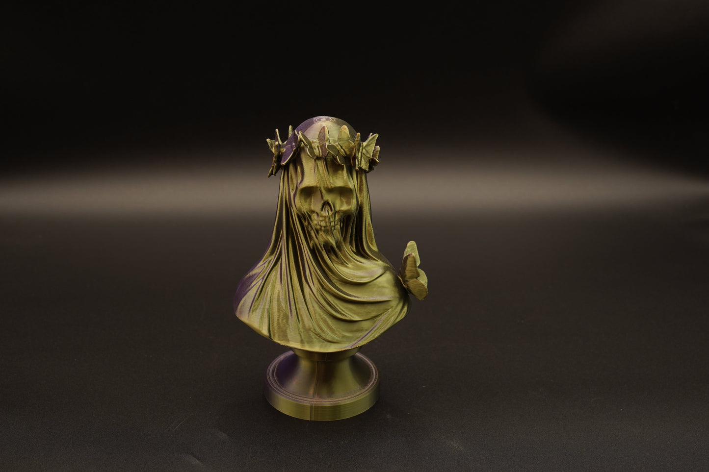 3D Printed Veiled Skull Bust