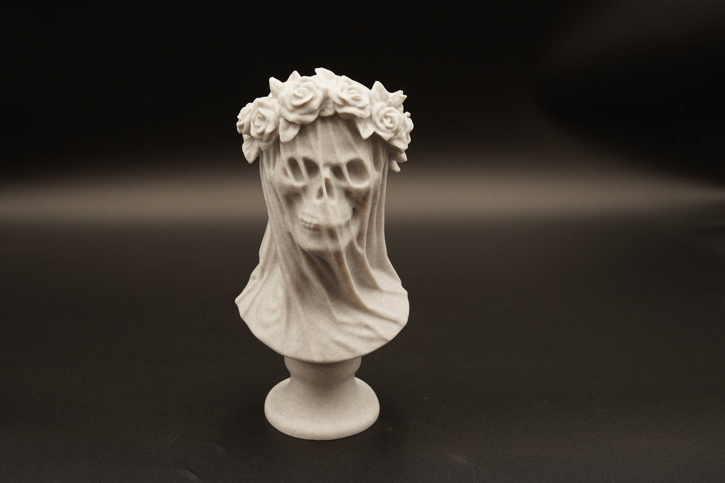 3D Printed Veiled Skull Bust