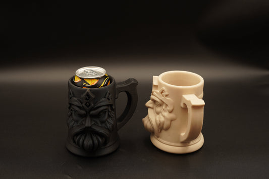 3D Printed Viking Head Can Holder