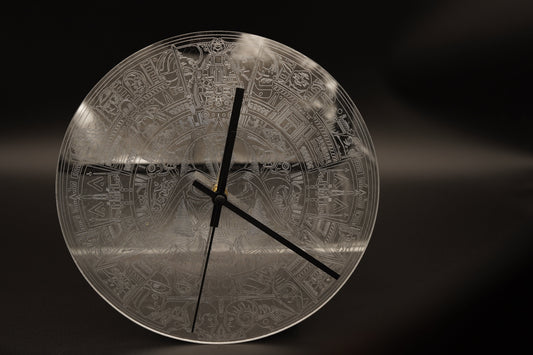 Laser Etched Mirror Clock