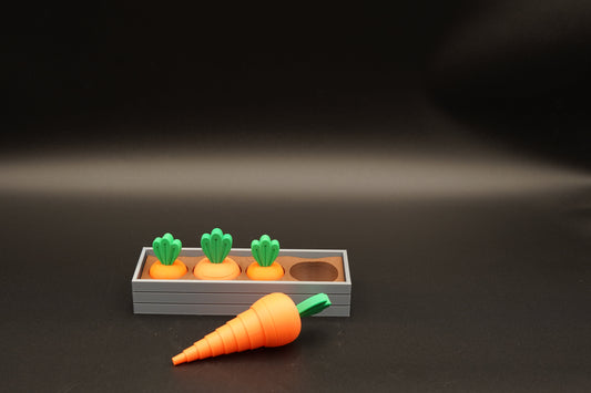 3D Printed Carrot Sensory Toy