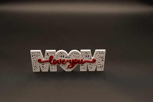 Printed I love Mum Plaque